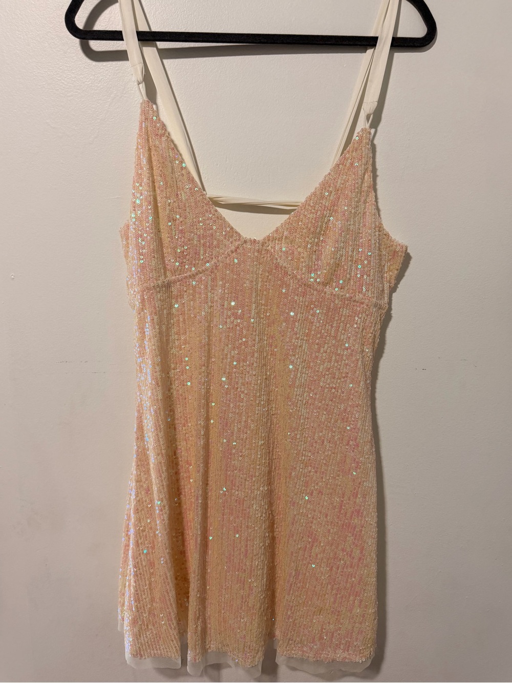 Free People Gold Rush Mini Dress Size Medium NWOT